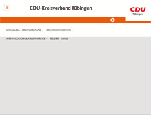 Tablet Screenshot of cdu-kv-tuebingen.de